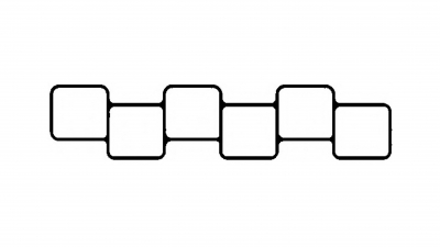 Прокладка верхняя впускного коллектора 3,2 / 3,5 литра